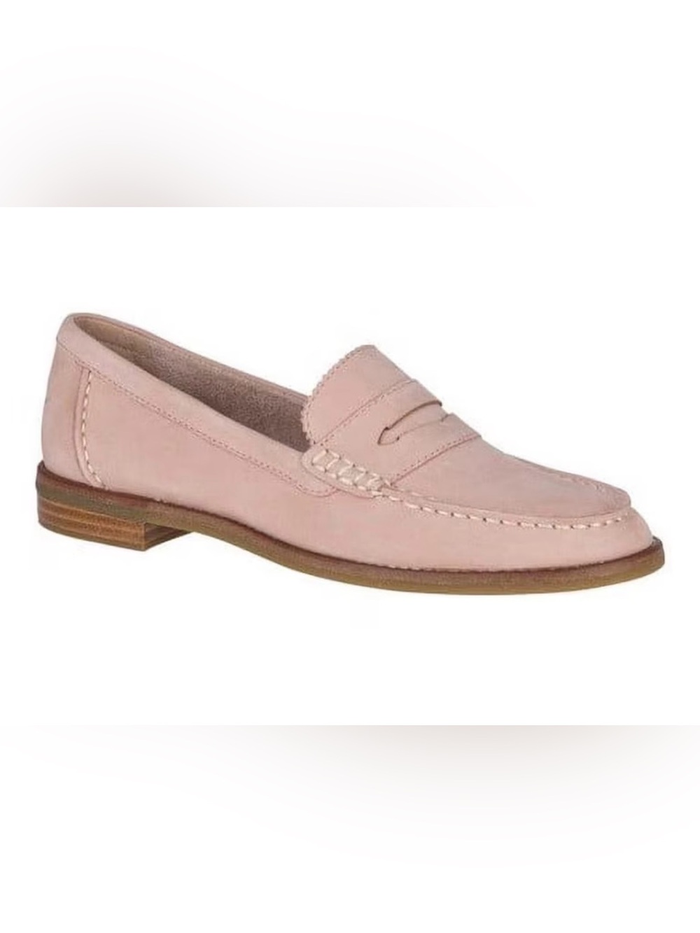 Sperry Women's Blush Pink Leather Penny Loafers